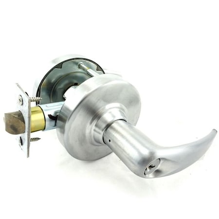 Schlage Commercial Classroom Athens Lever C Keyway, 2-3/4" Deadlatch, ANSI Strike Satin Chrome ALX70PATH626